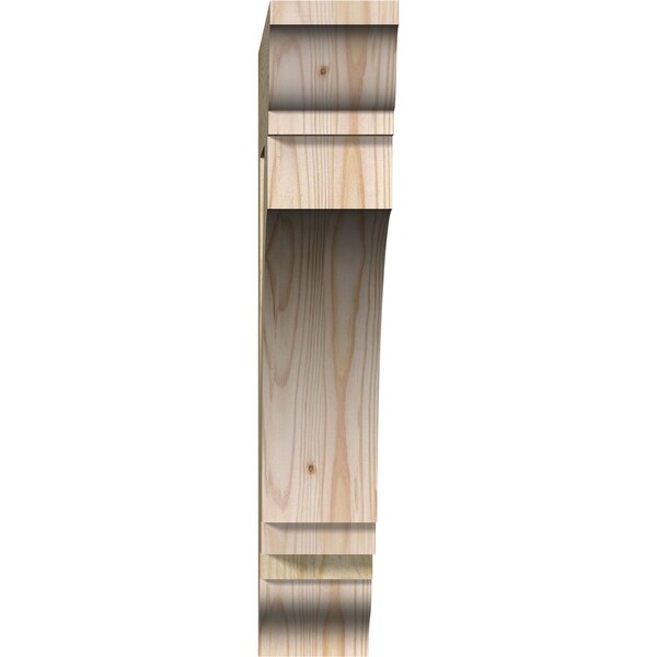 Imperial Traditional Rough Sawn Bracket, Douglas Fir, 4W X 22D X 22H